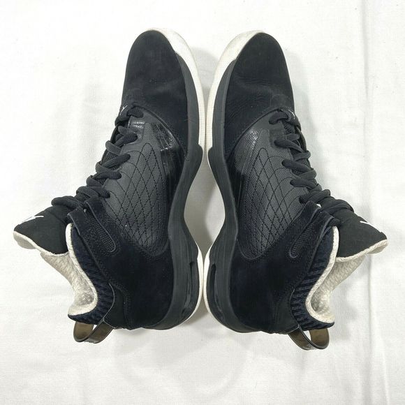 Nike Mens Air Jordan Size 9.5 New School Bred 2011 Basketball Shoes Black White - Picture 7 of 12